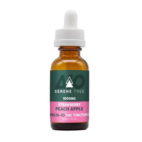 Serene Tree Delta-10 THC Tincture - Strawberry Peach Apple - 1000mg