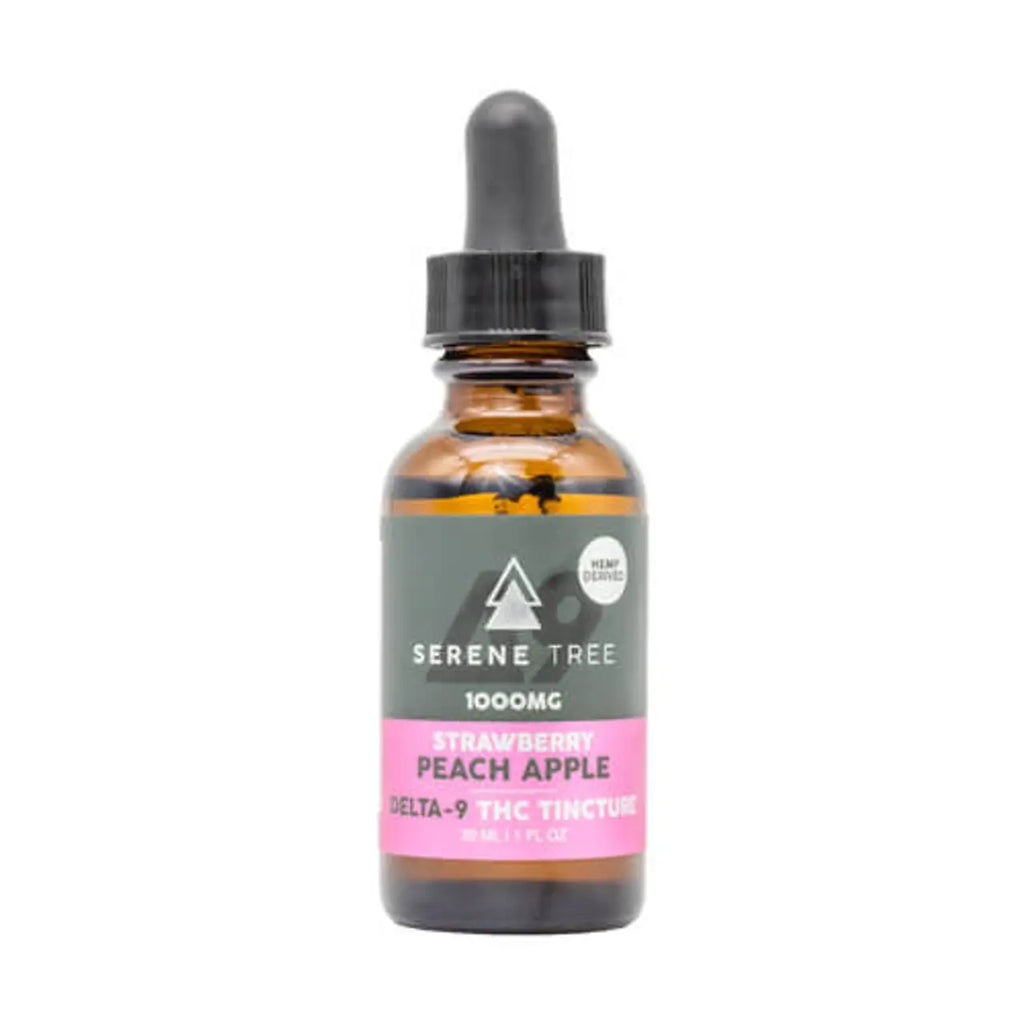 Serene Tree Delta-9 THC Tincture - Strawberry Peach Apple - 1000mg